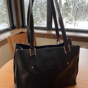 Arcadia brown leather tote.
